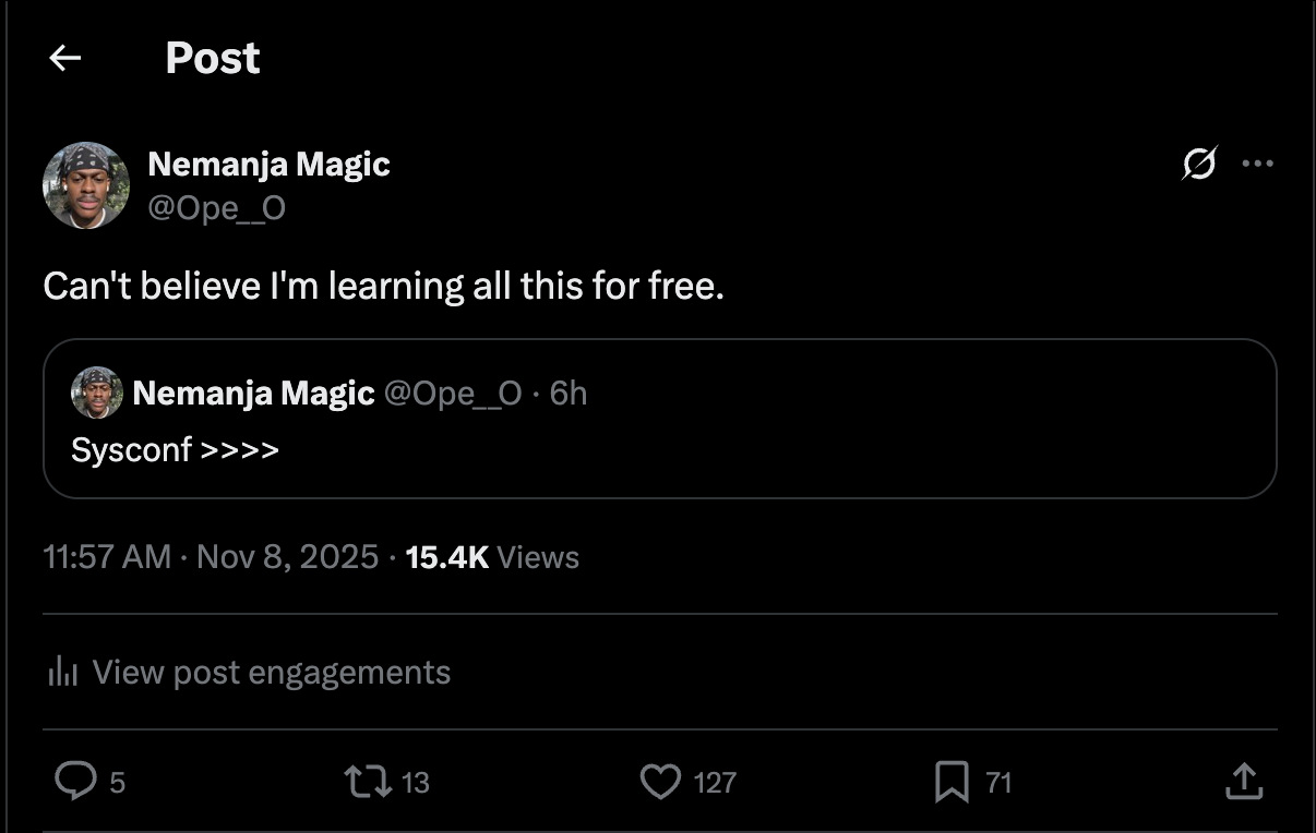 Tweet about the conference